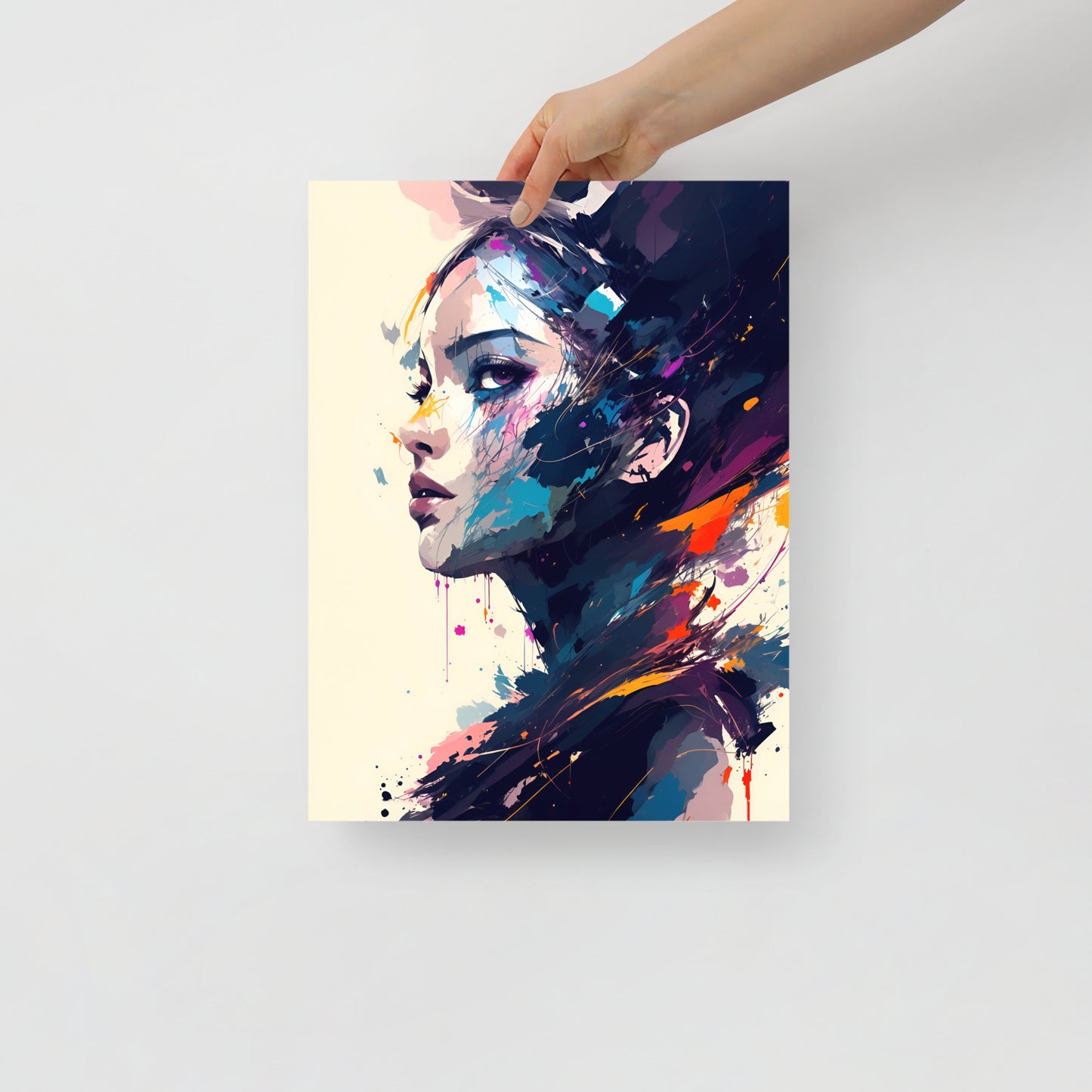 Paint splatter beauty poster 03