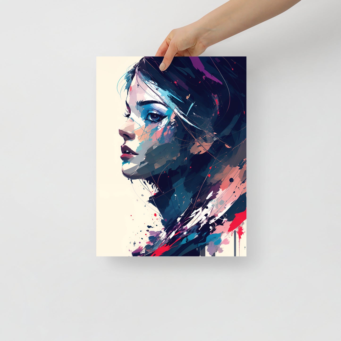 Paint splatter beauty poster 05