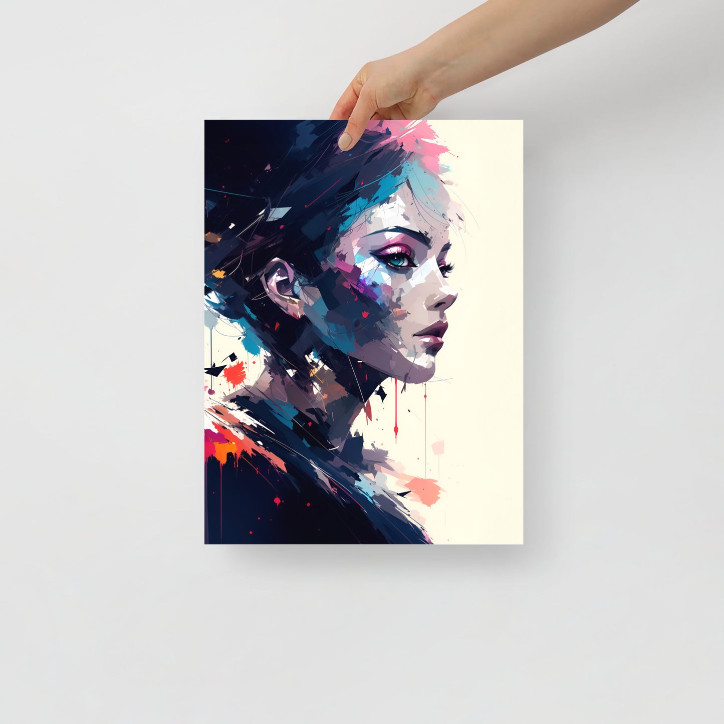 Paint splatter beauty poster 08