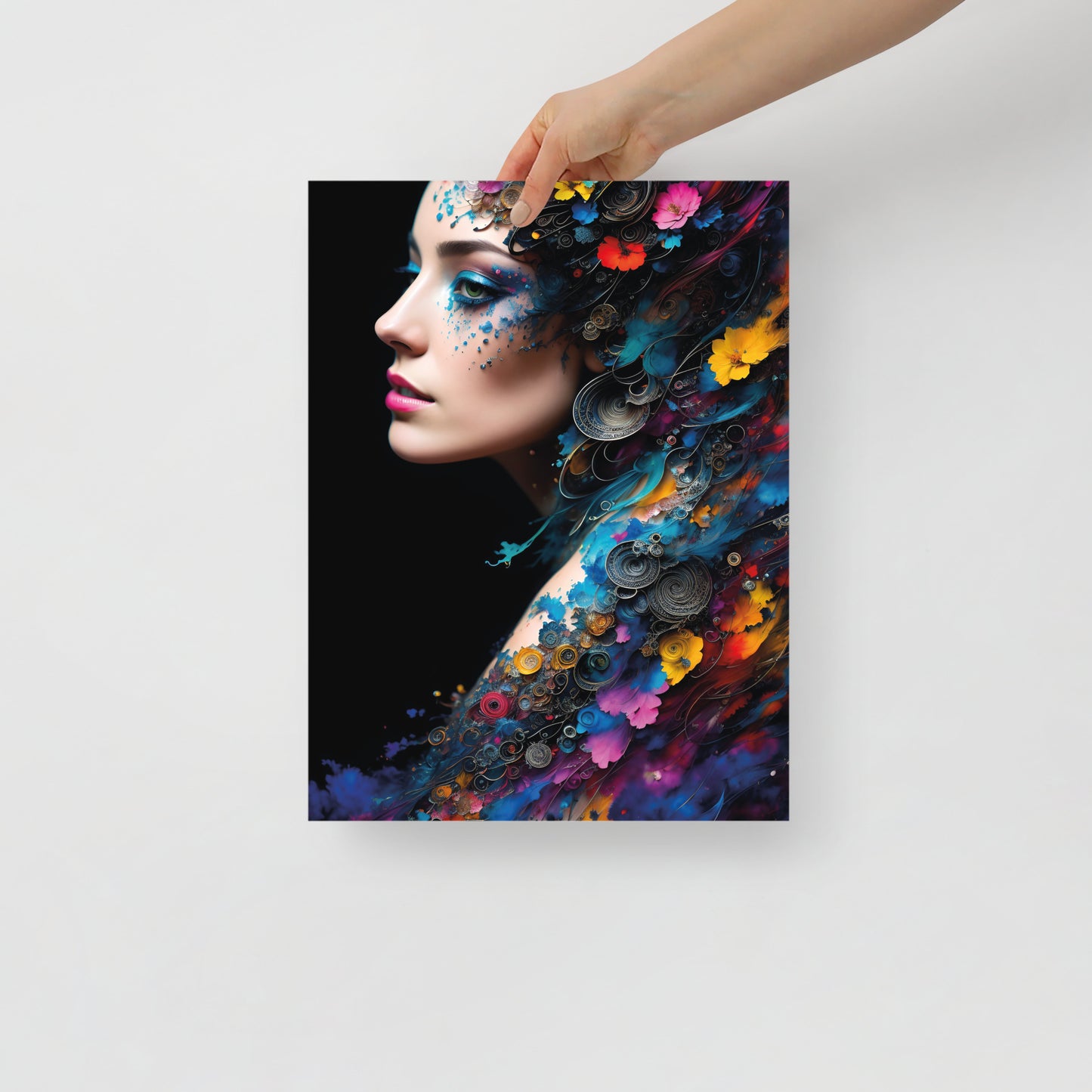 Abstract peacock beauty poster 02