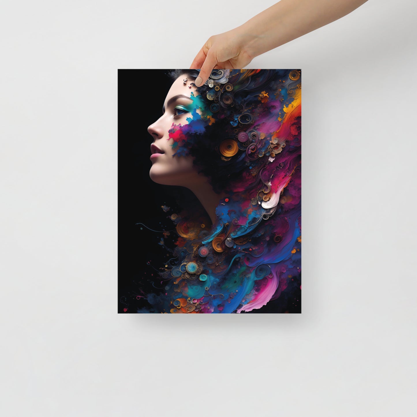 Abstract peacock beauty poster 03