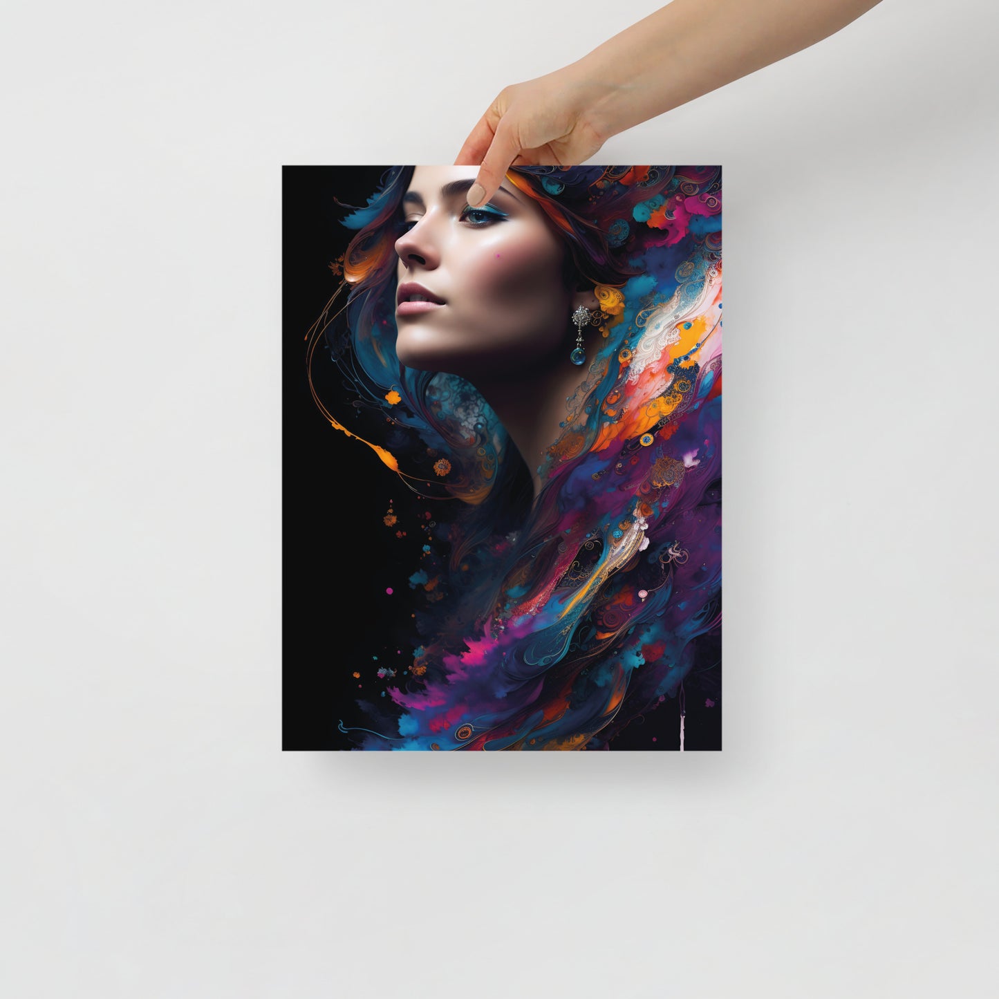 Abstract peacock beauty poster 04