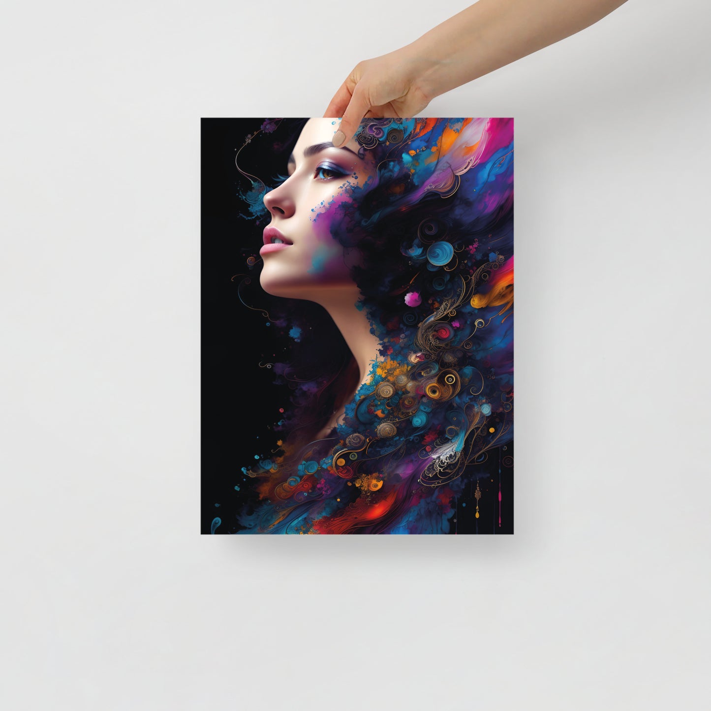 Abstract peacock beauty poster 05