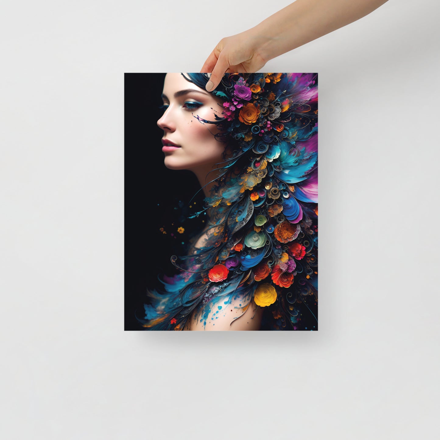 Abstract peacock beauty poster 06