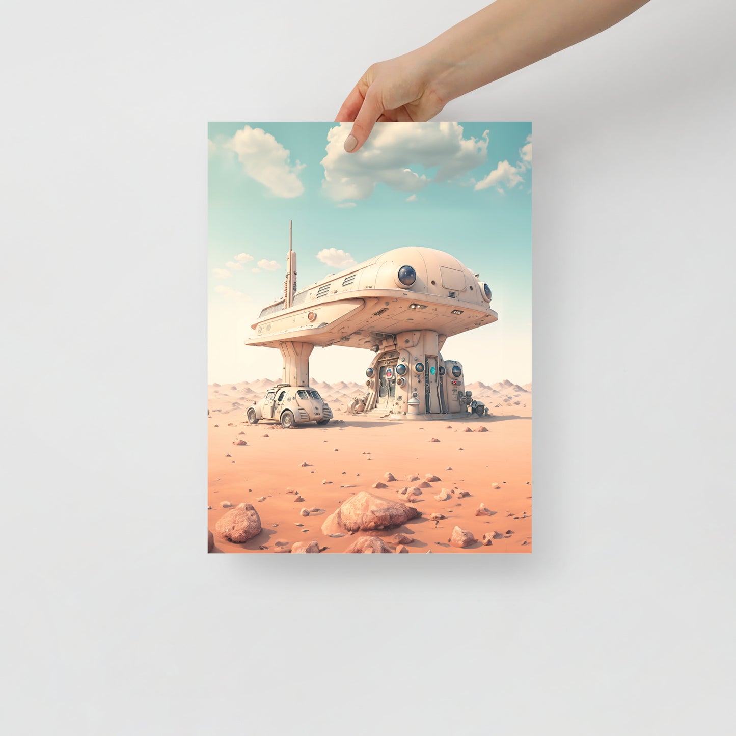 Retro Mars Station poster 01