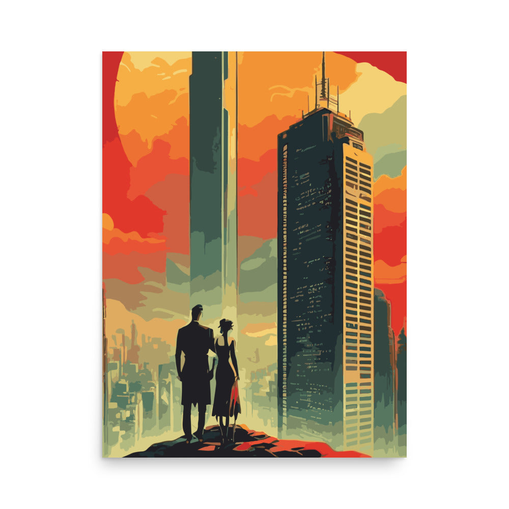 Avant Garde City Sunset - Poster 03