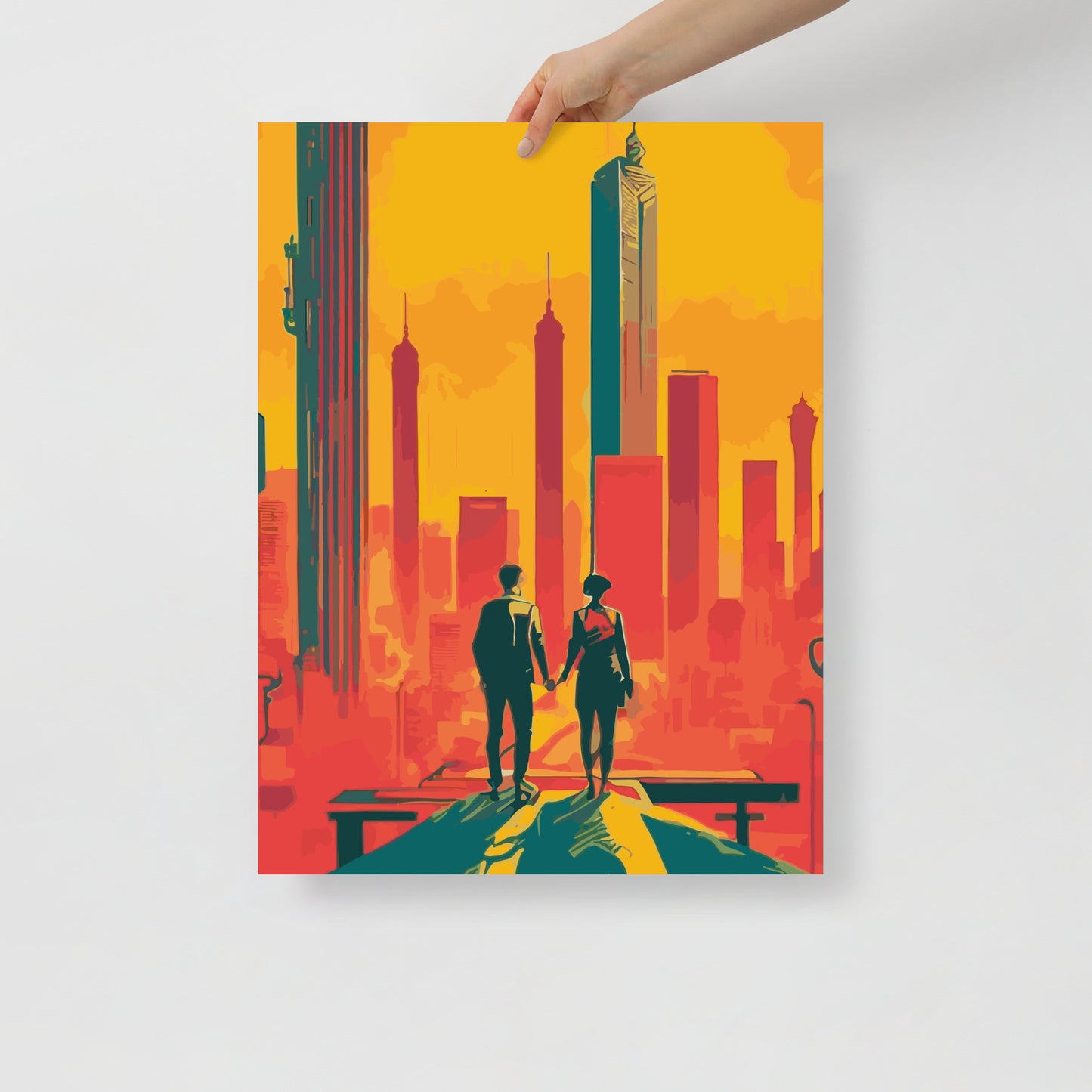 Avant Garde City Sunset - Poster 04