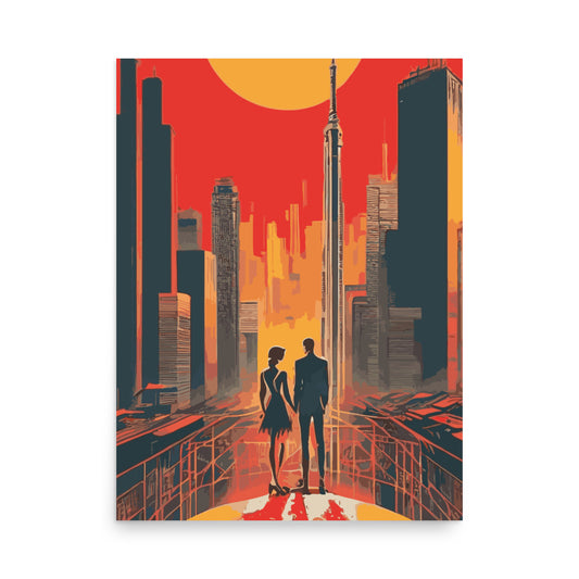 Avant Garde City Sunset - Poster 07