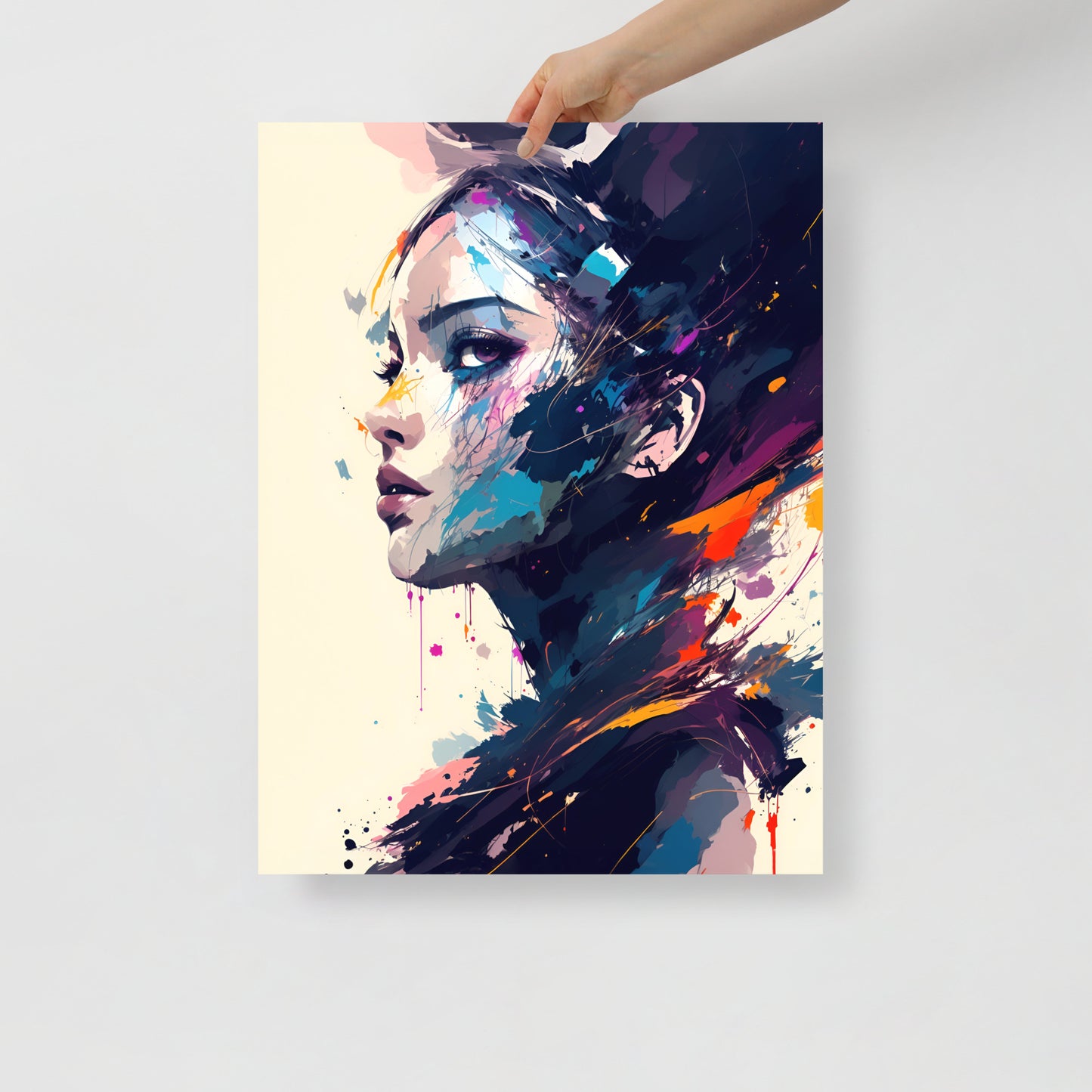 Paint splatter beauty poster 03