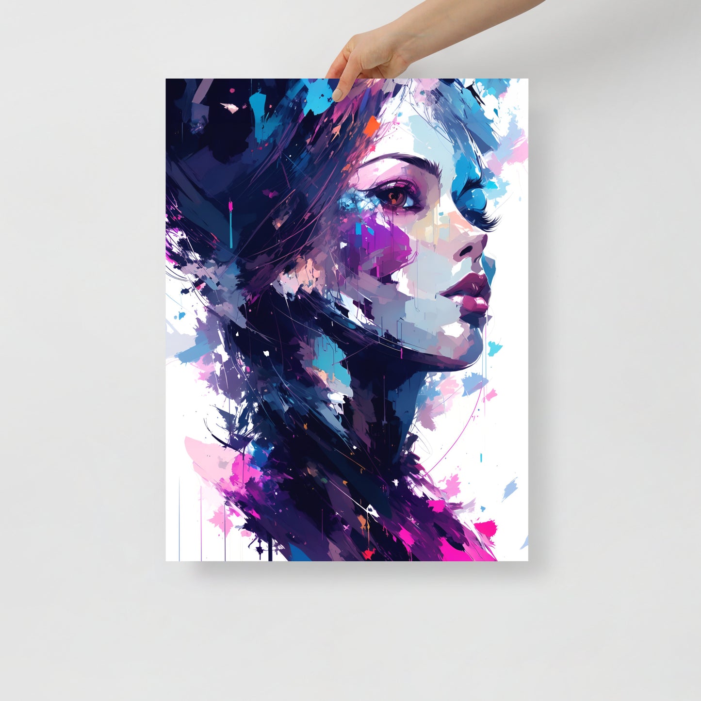 Paint splatter beauty poster 04