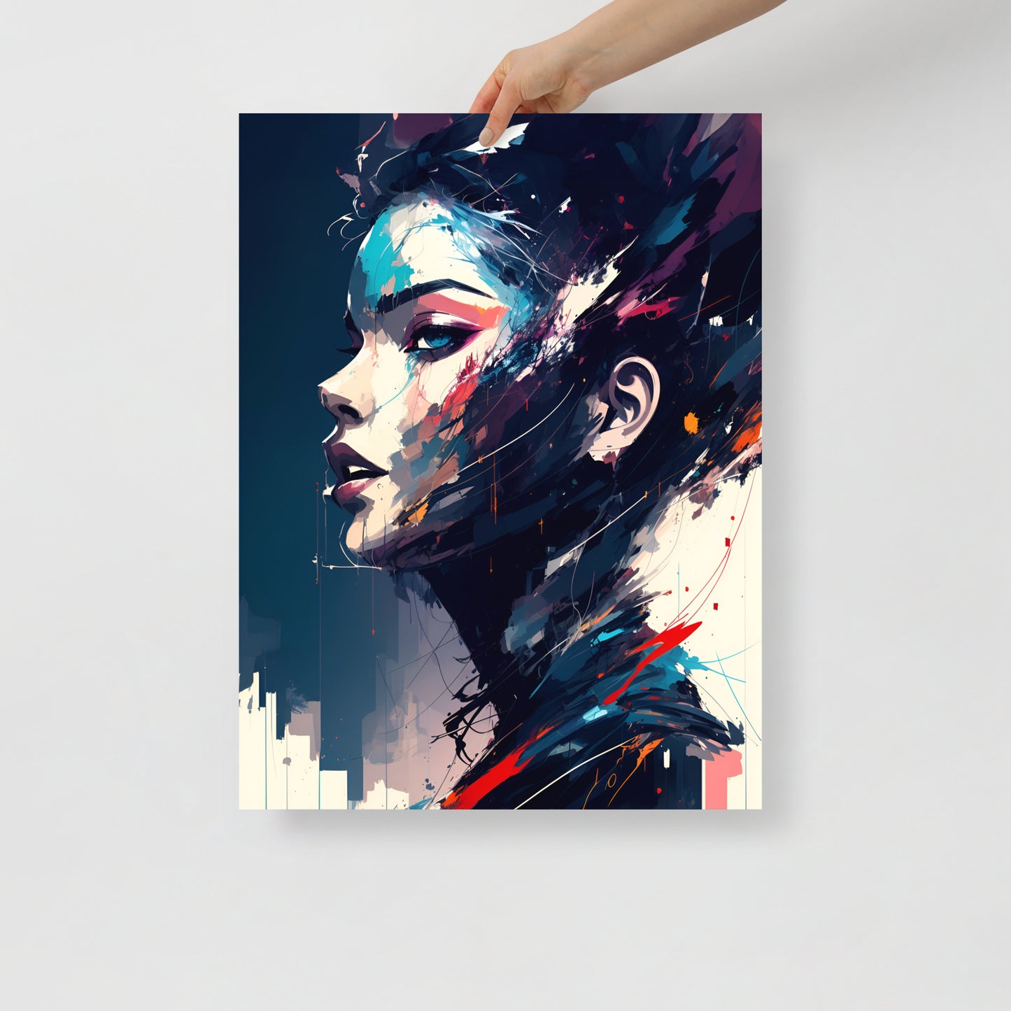 Paint splatter beauty poster 06