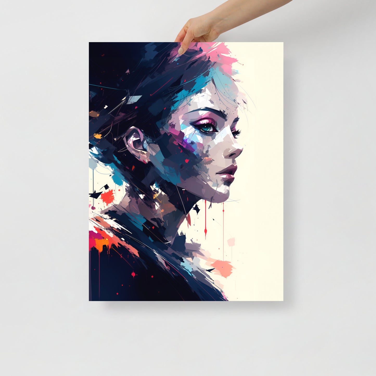 Paint splatter beauty poster 08