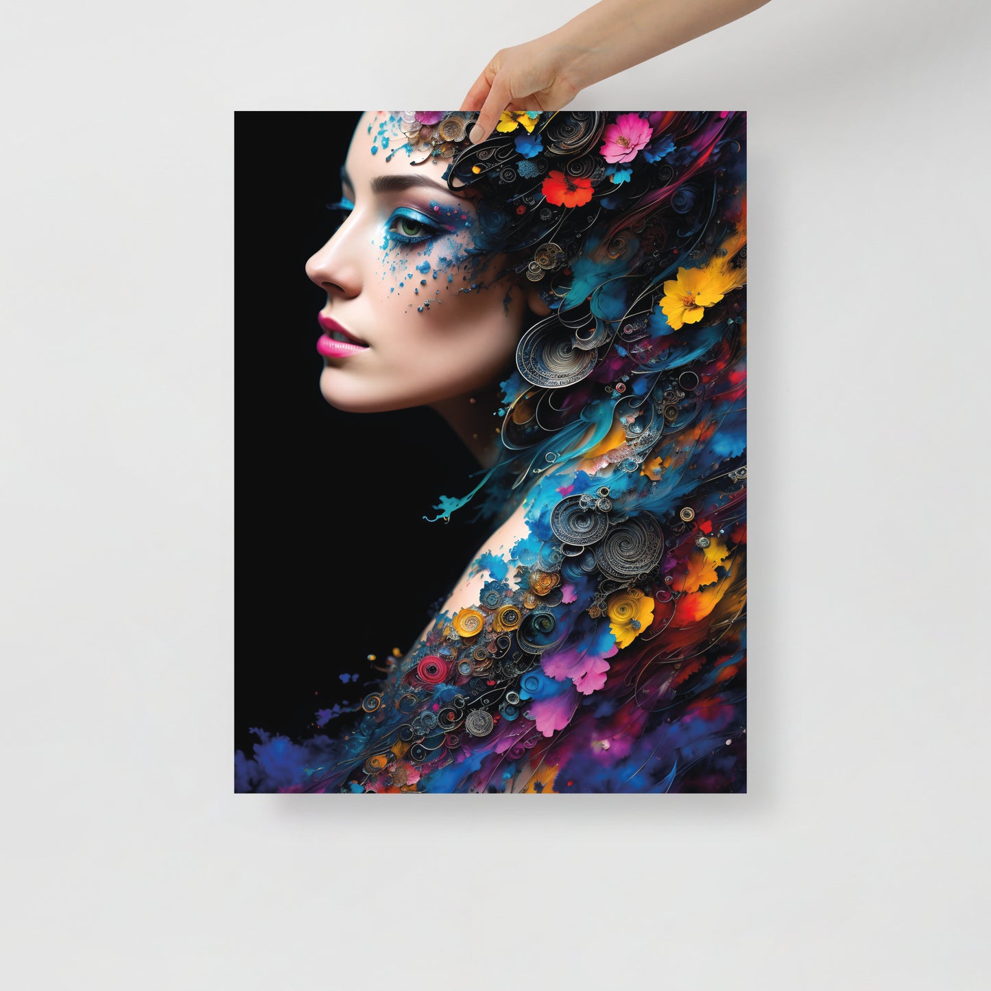 Abstract peacock beauty poster 02