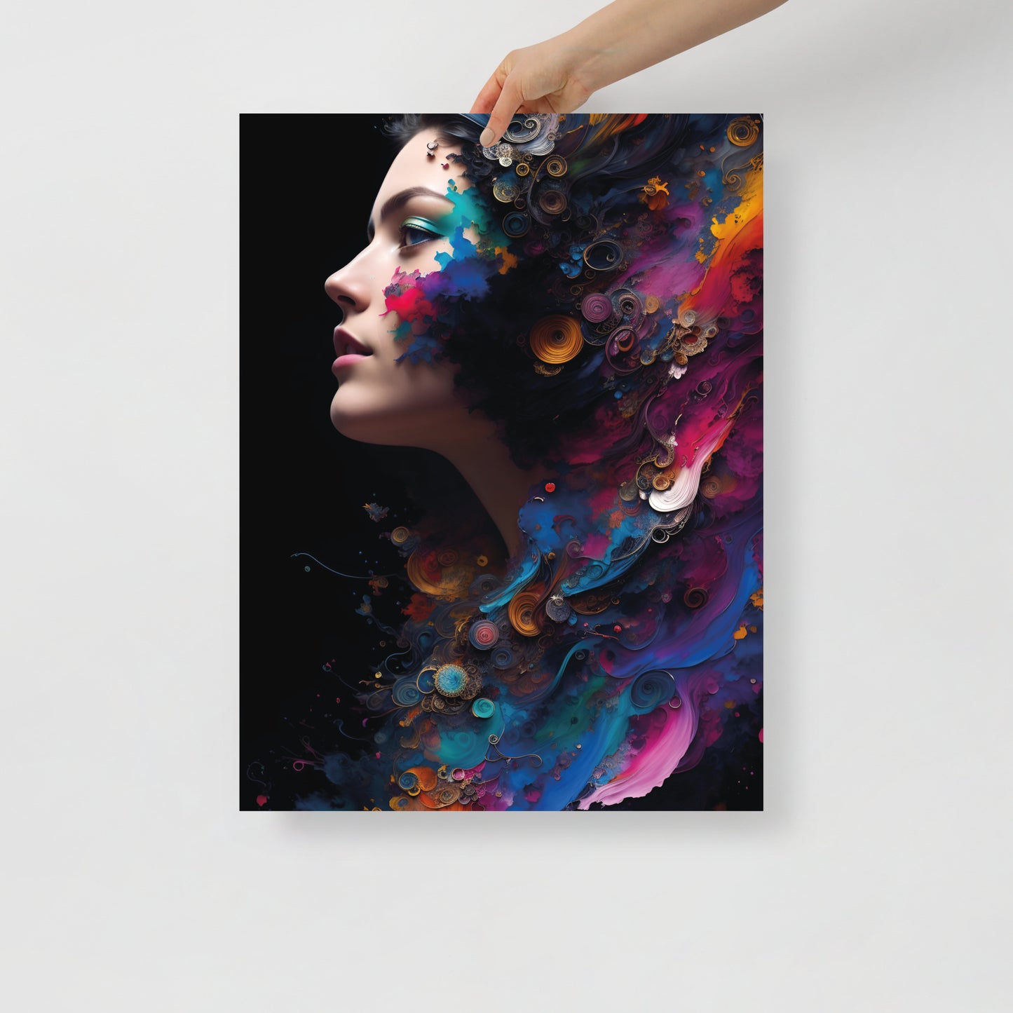 Abstract peacock beauty poster 03