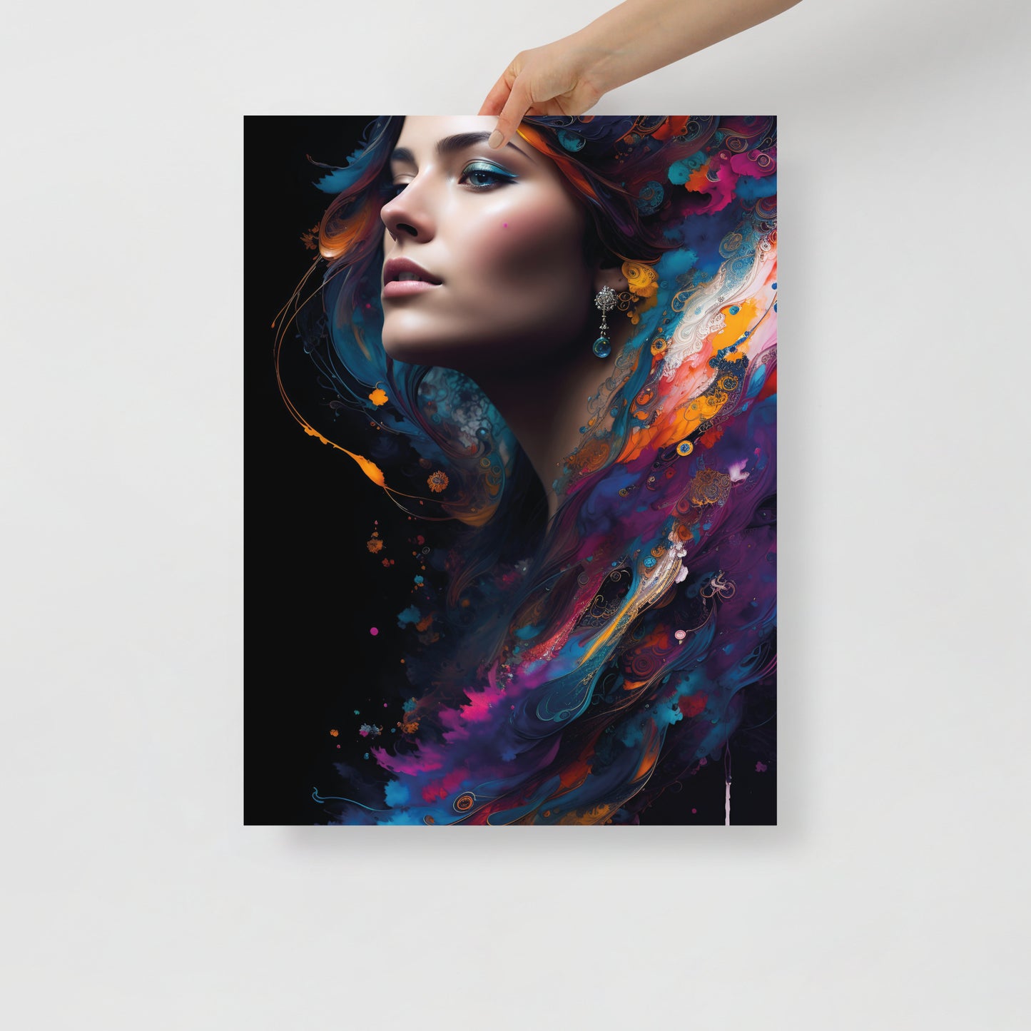 Abstract peacock beauty poster 04