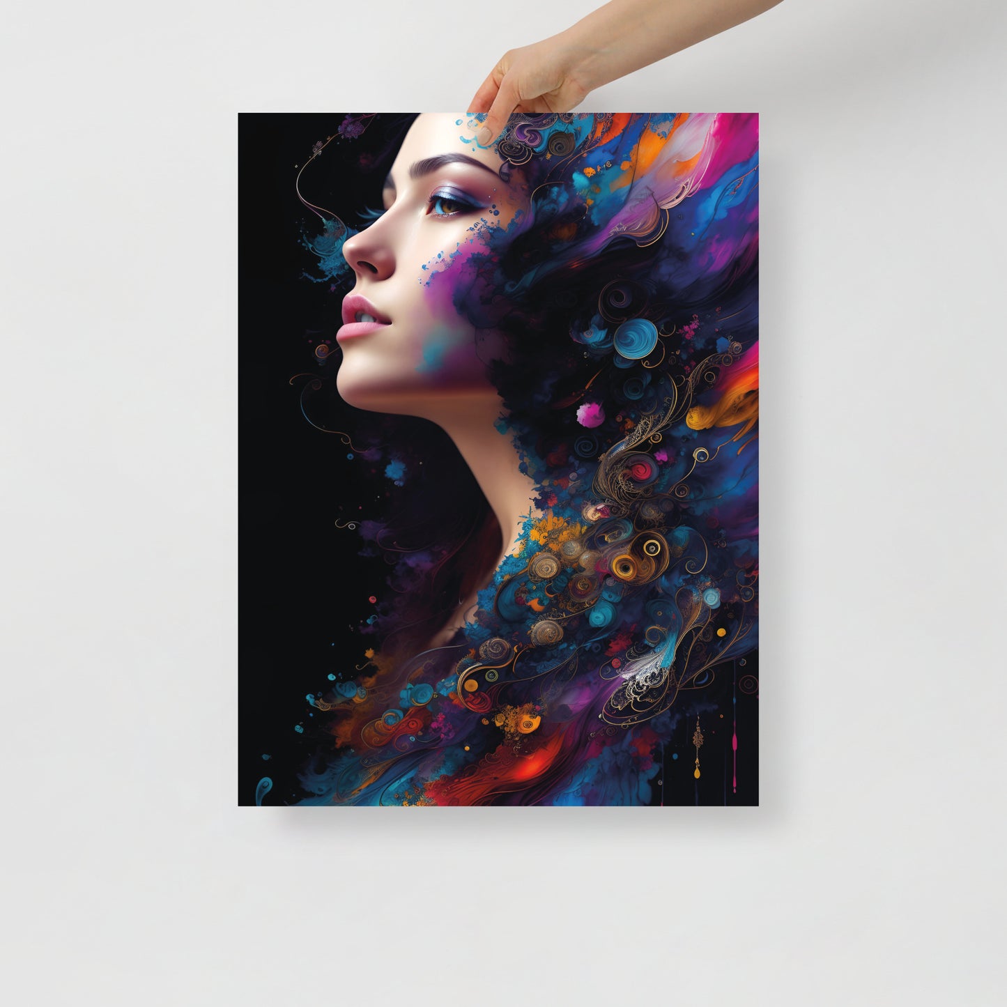 Abstract peacock beauty poster 05