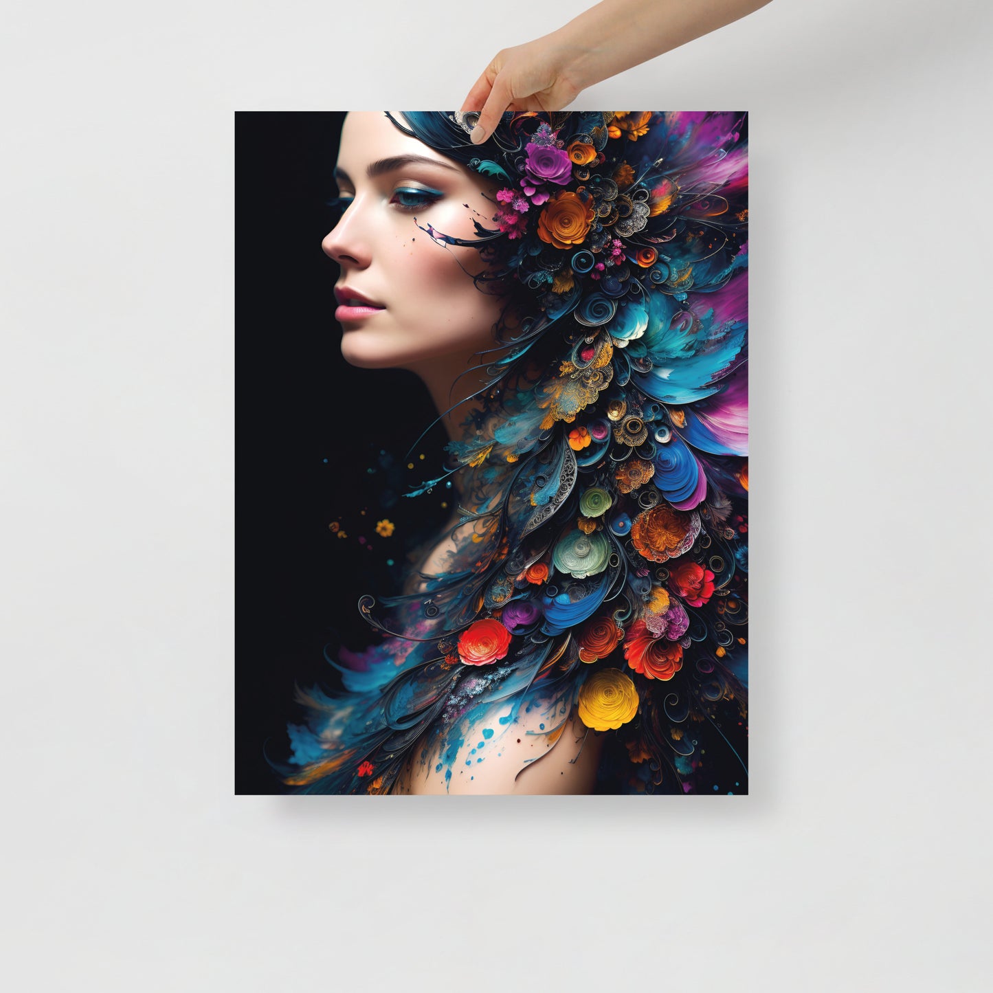 Abstract peacock beauty poster 06