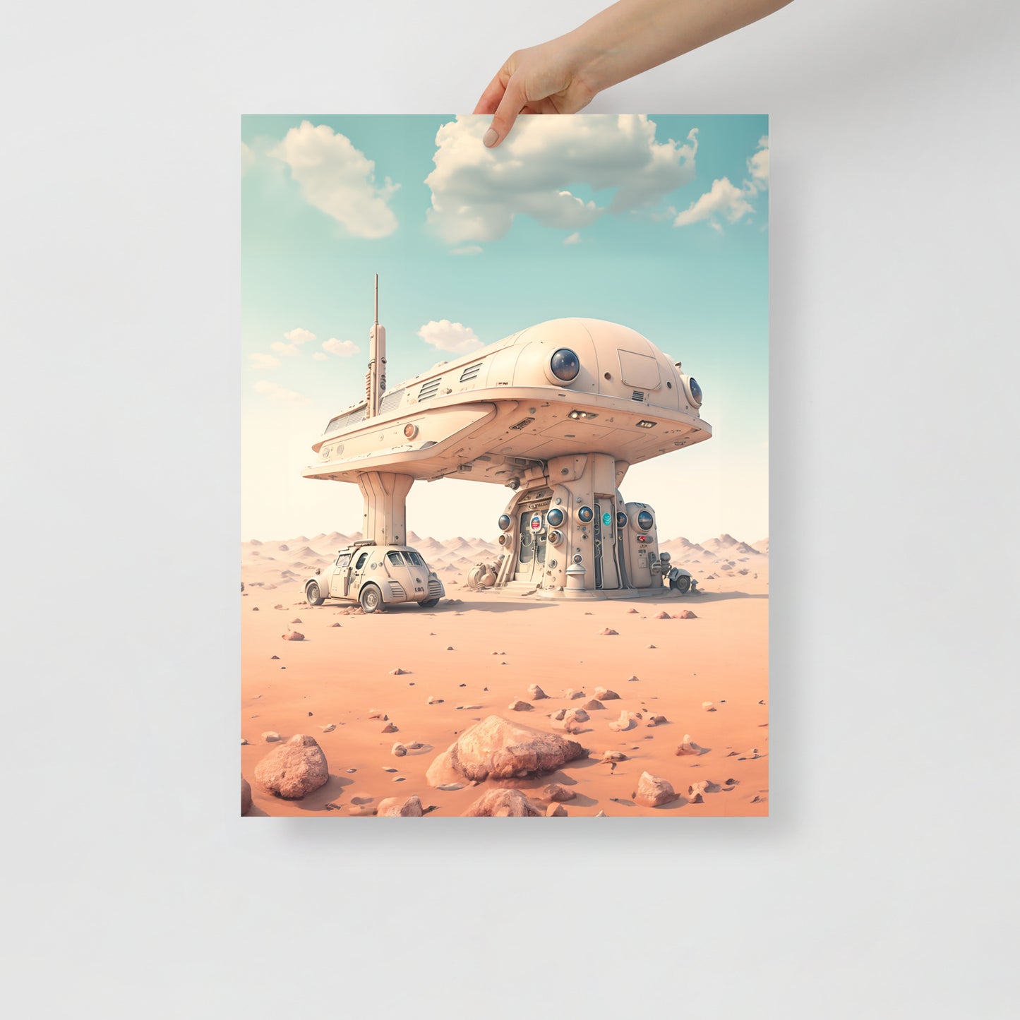 Retro Mars Station poster 01