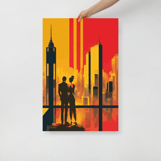 Avant Garde City Sunset - Poster 02