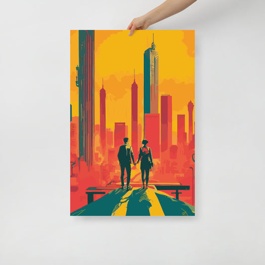 Avant Garde City Sunset - Poster 04