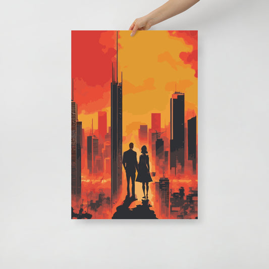 Avant Garde City Sunset - Poster 06