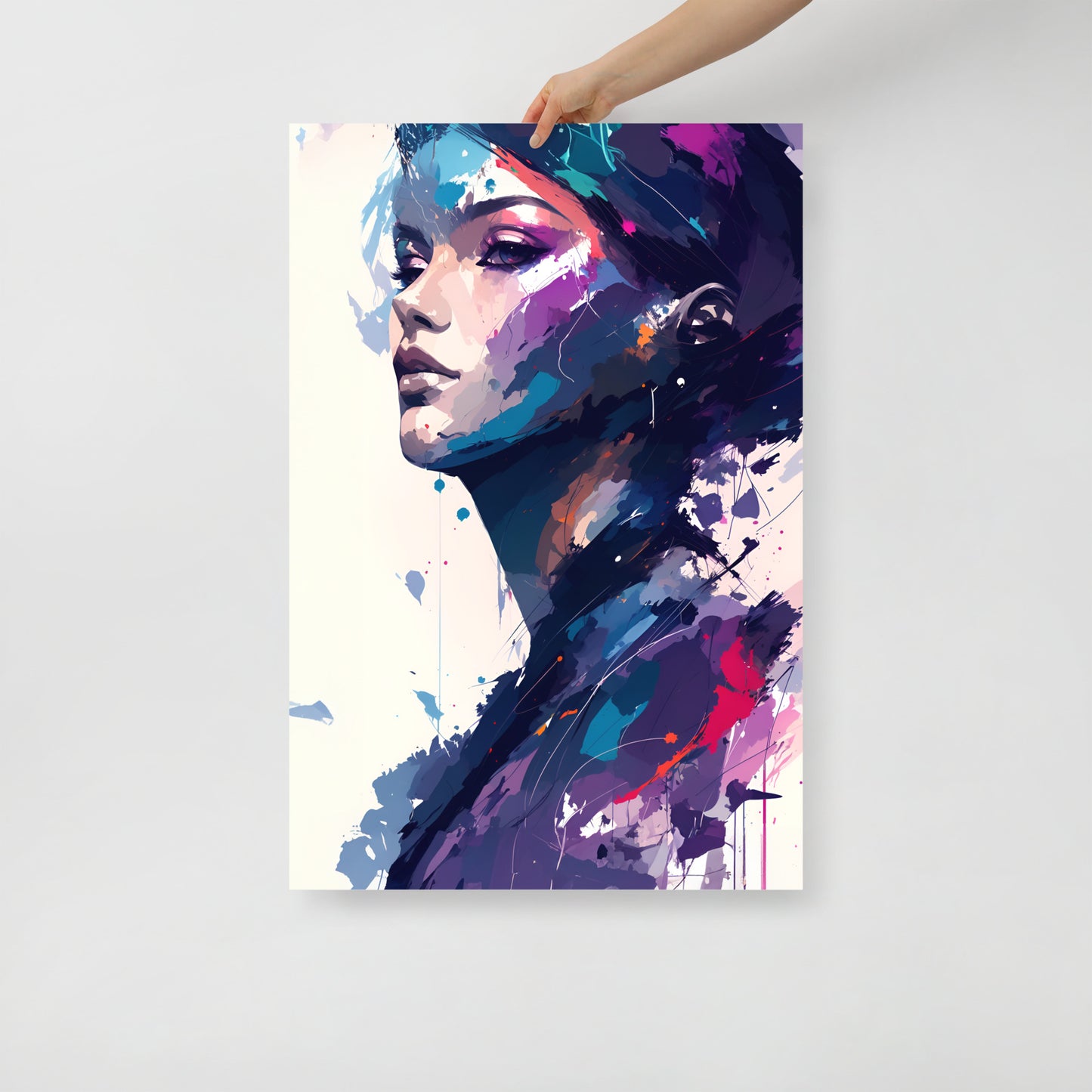 Paint splatter beauty poster 01