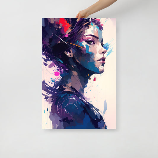 Paint splatter beauty poster 02