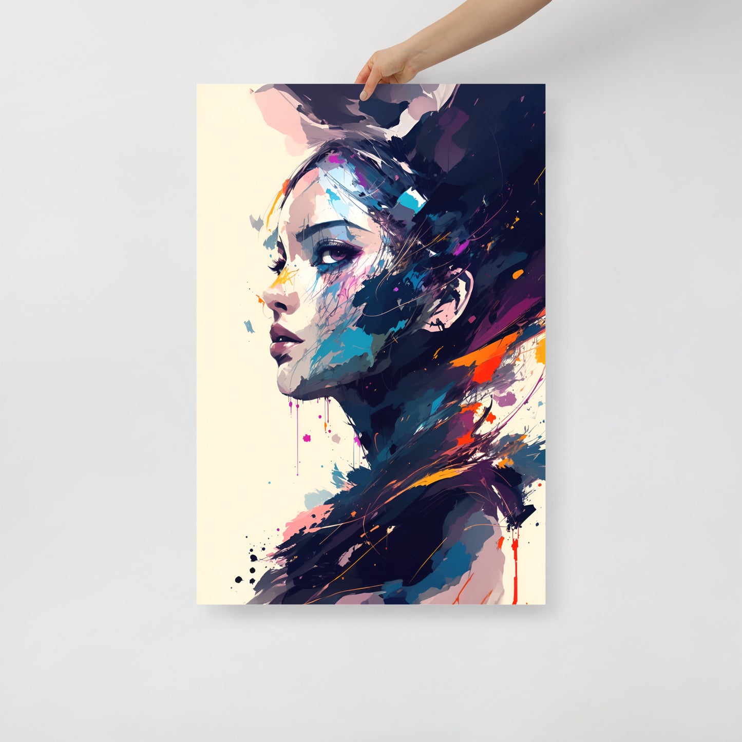 Paint splatter beauty poster 03