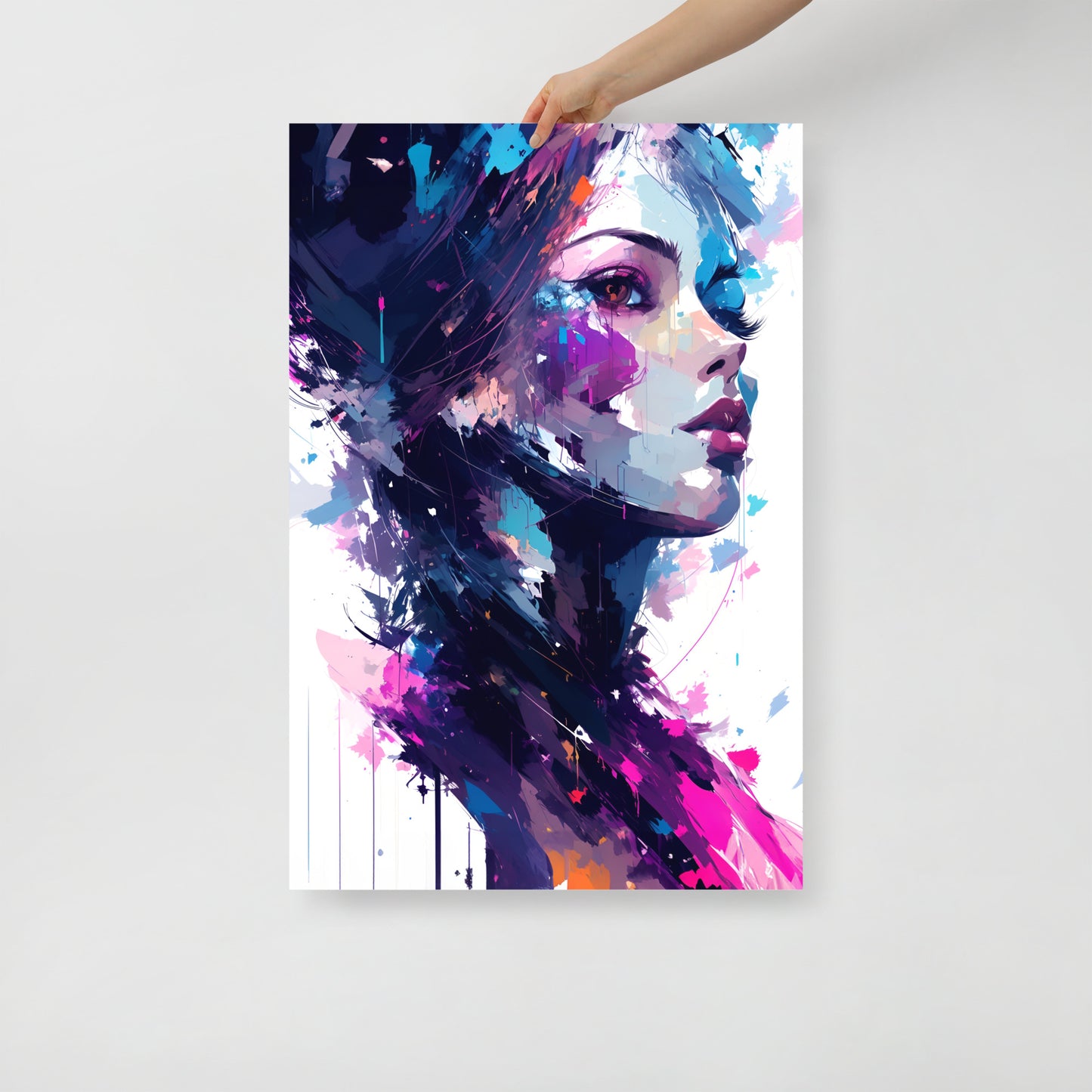 Paint splatter beauty poster 04