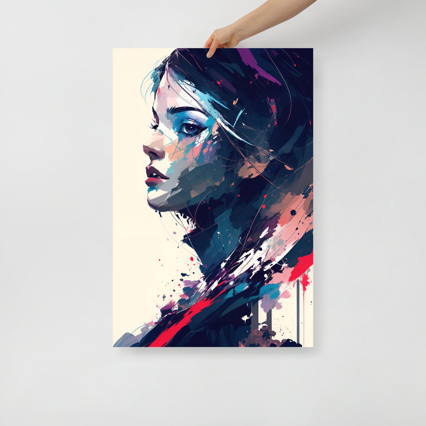 Paint splatter beauty poster 05