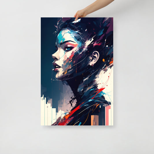 Paint splatter beauty poster 06