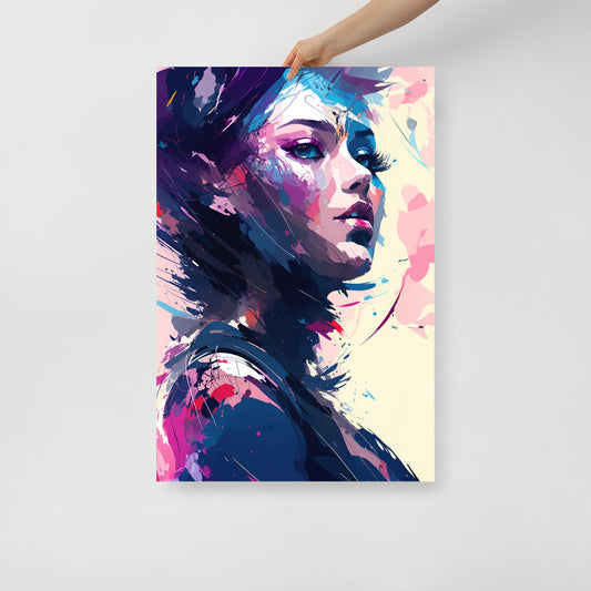 Paint splatter beauty poster 07