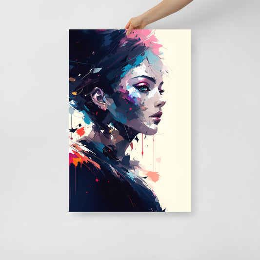 Paint splatter beauty poster 08