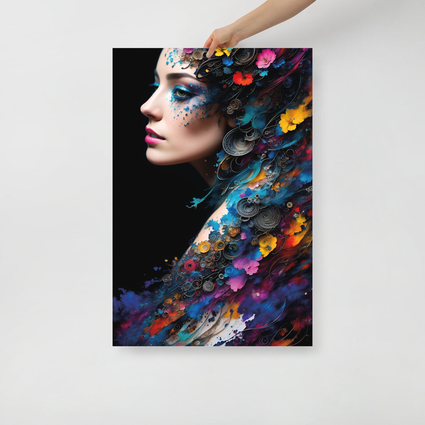 Abstract peacock beauty poster 02