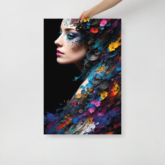 Abstract peacock beauty poster 02