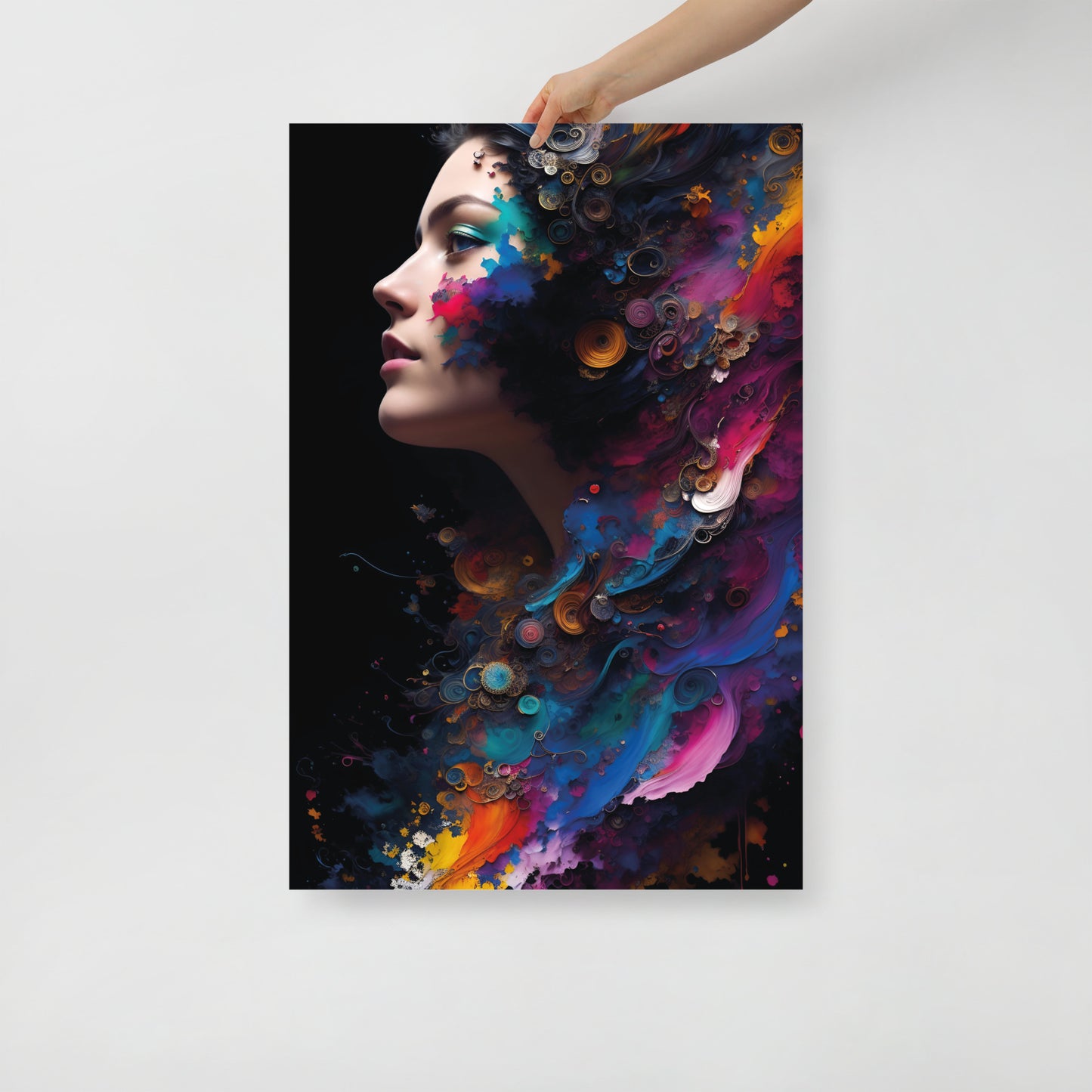 Abstract peacock beauty poster 03