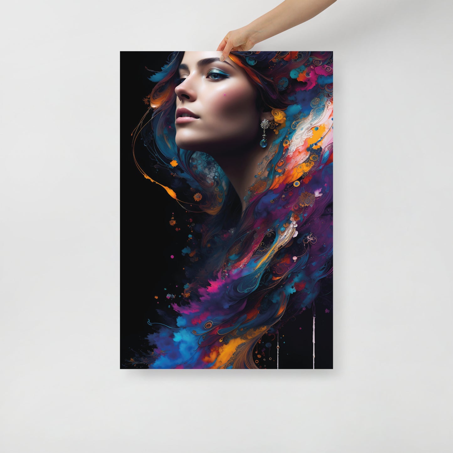 Abstract peacock beauty poster 04