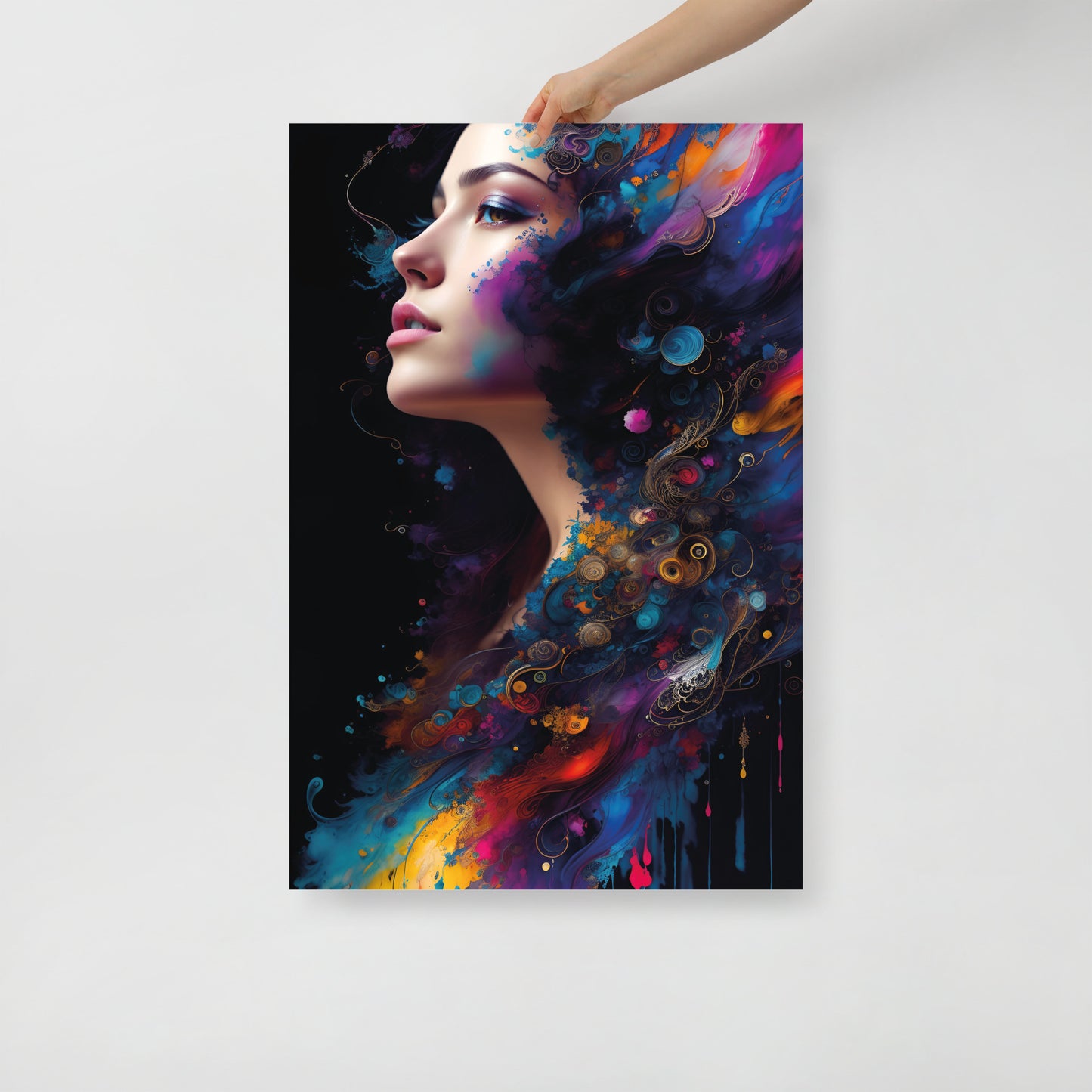 Abstract peacock beauty poster 05