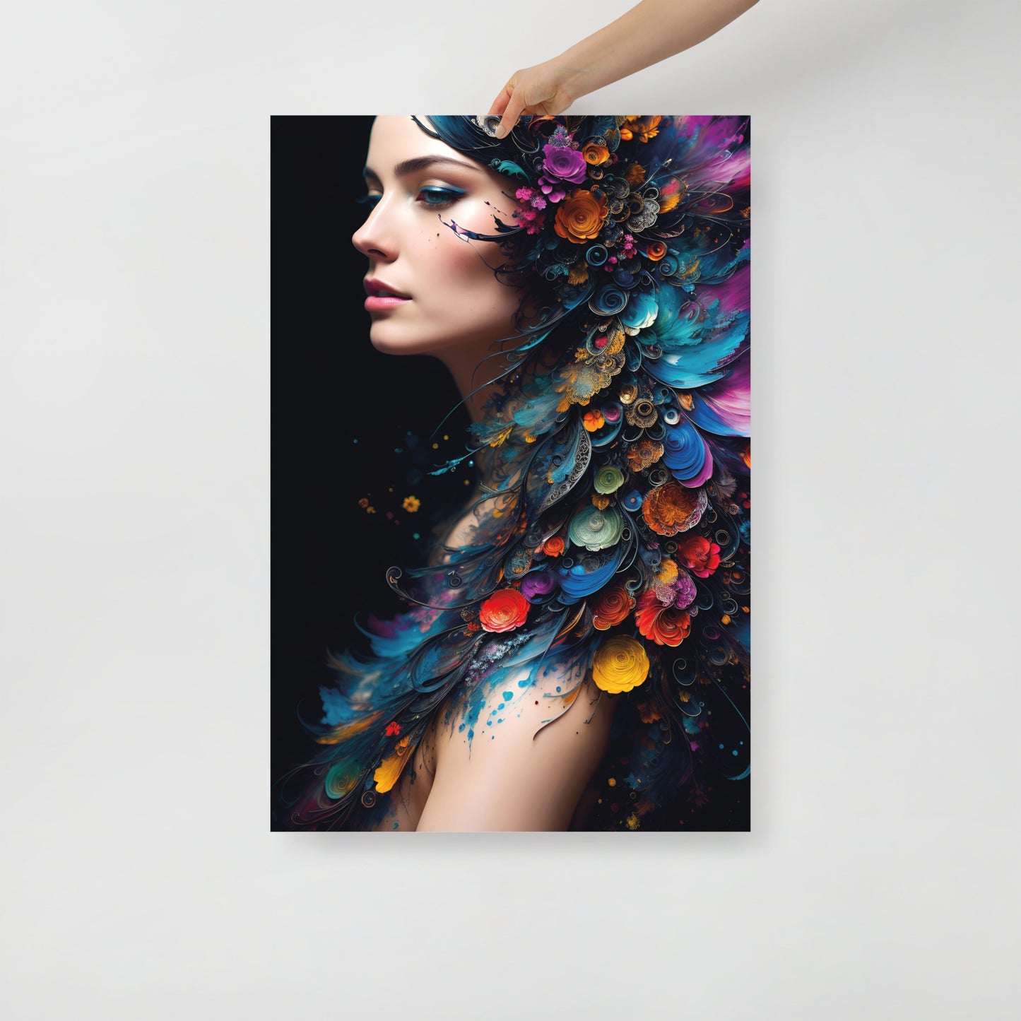 Abstract peacock beauty poster 06