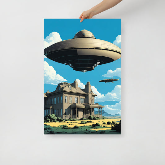 1950's UFO Attack poster 07