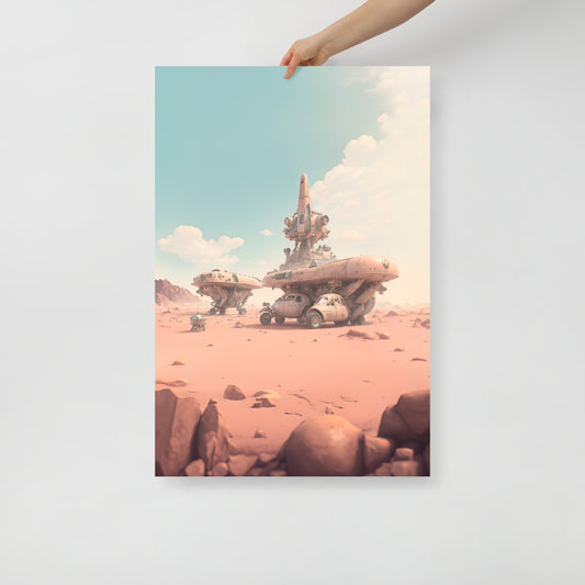 Retro Mars Station poster 04