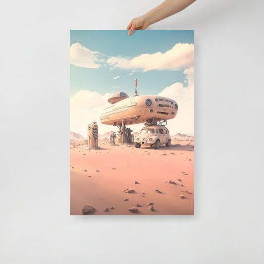 Retro Mars Station poster 07