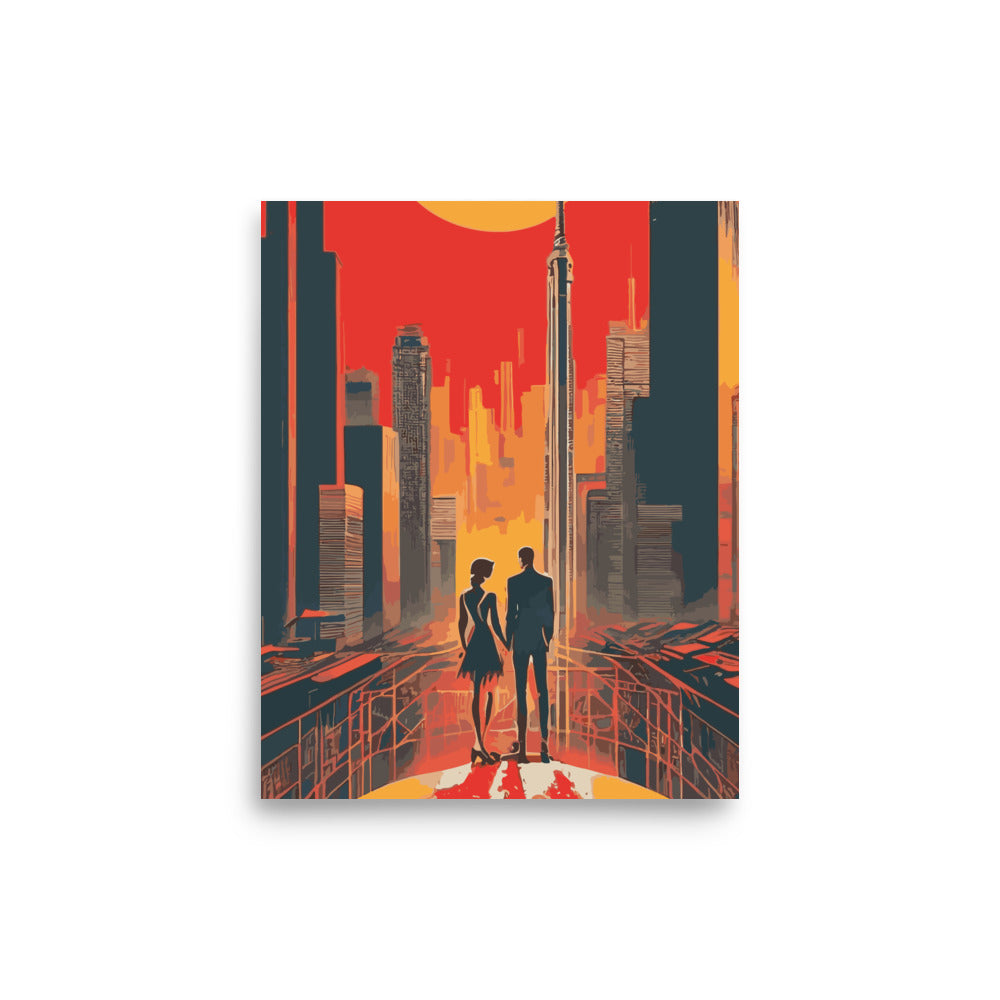 Avant Garde City Sunset - Poster 07