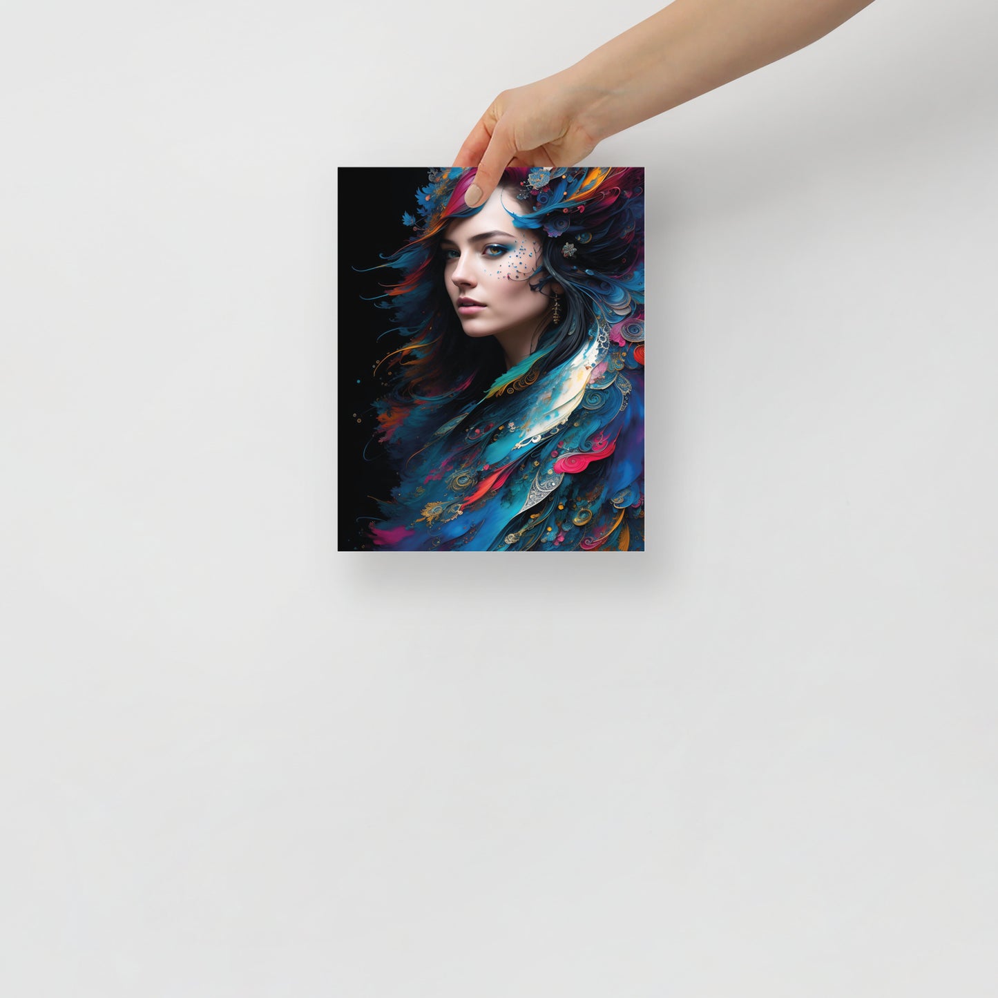 Abstract peacock beauty poster 01