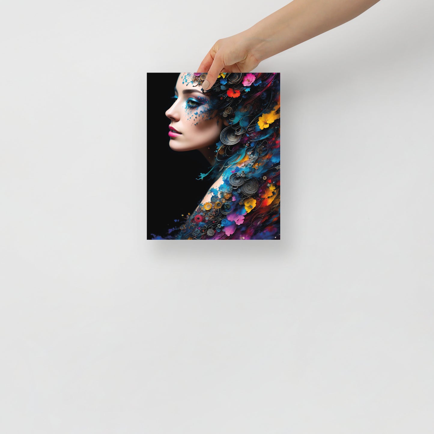 Abstract peacock beauty poster 02